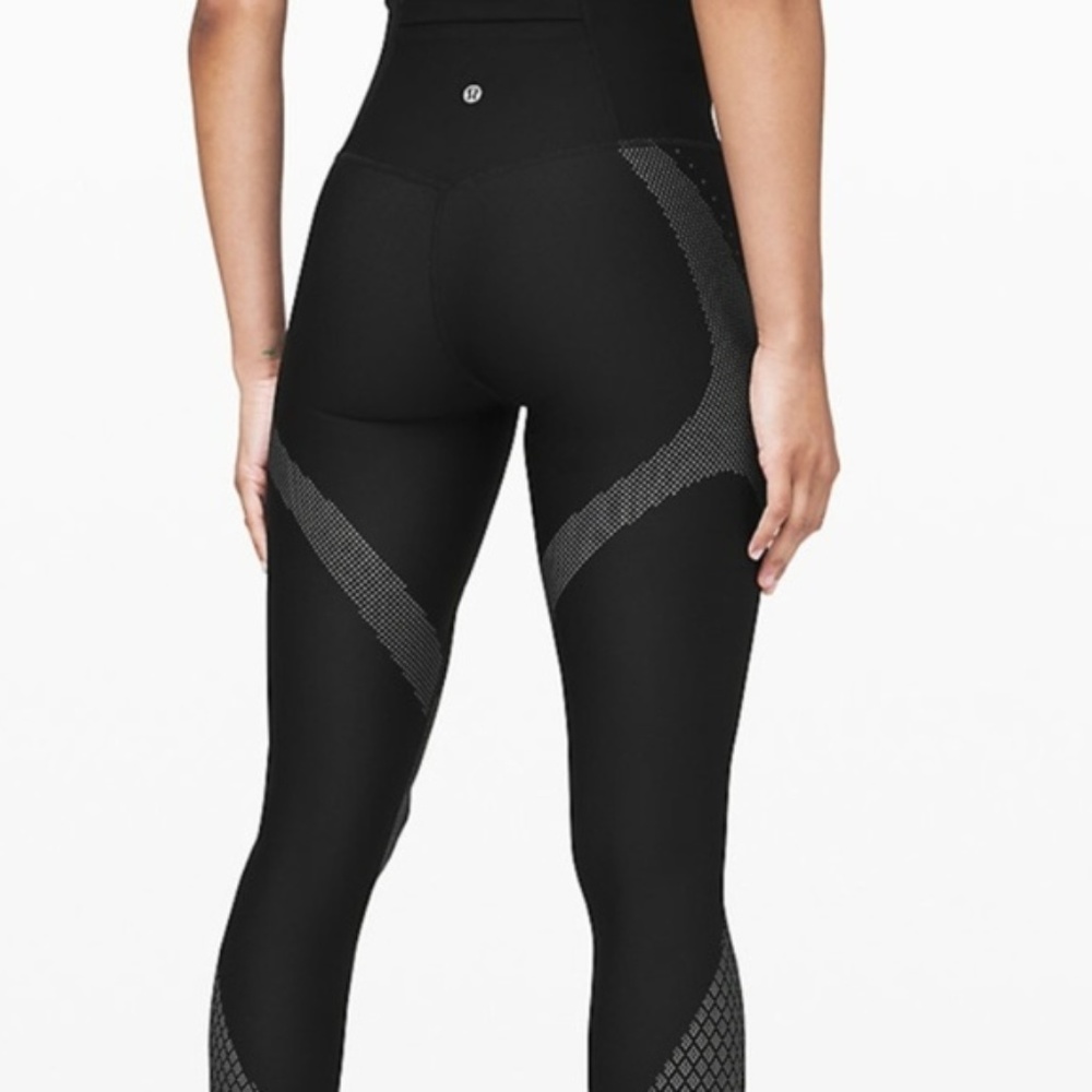 Lululemon Mapped Out Leggings Black/Gray NEW - Picture 2 of 7